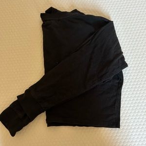 cropped black shirt